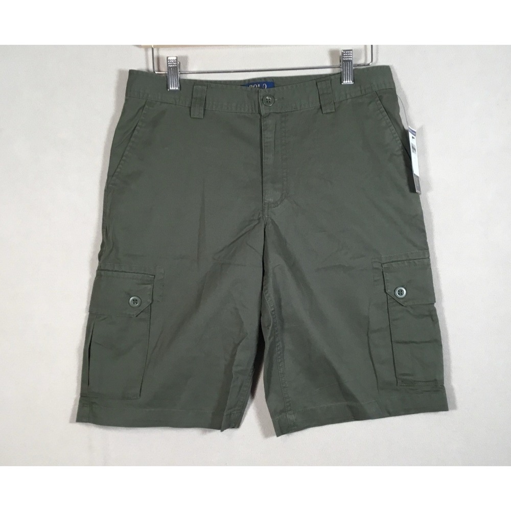 NWT Polo Ralph Lauren Cargo Shorts Youth XL Boy 20 Chino Green‎ Outdoor Gorpcore